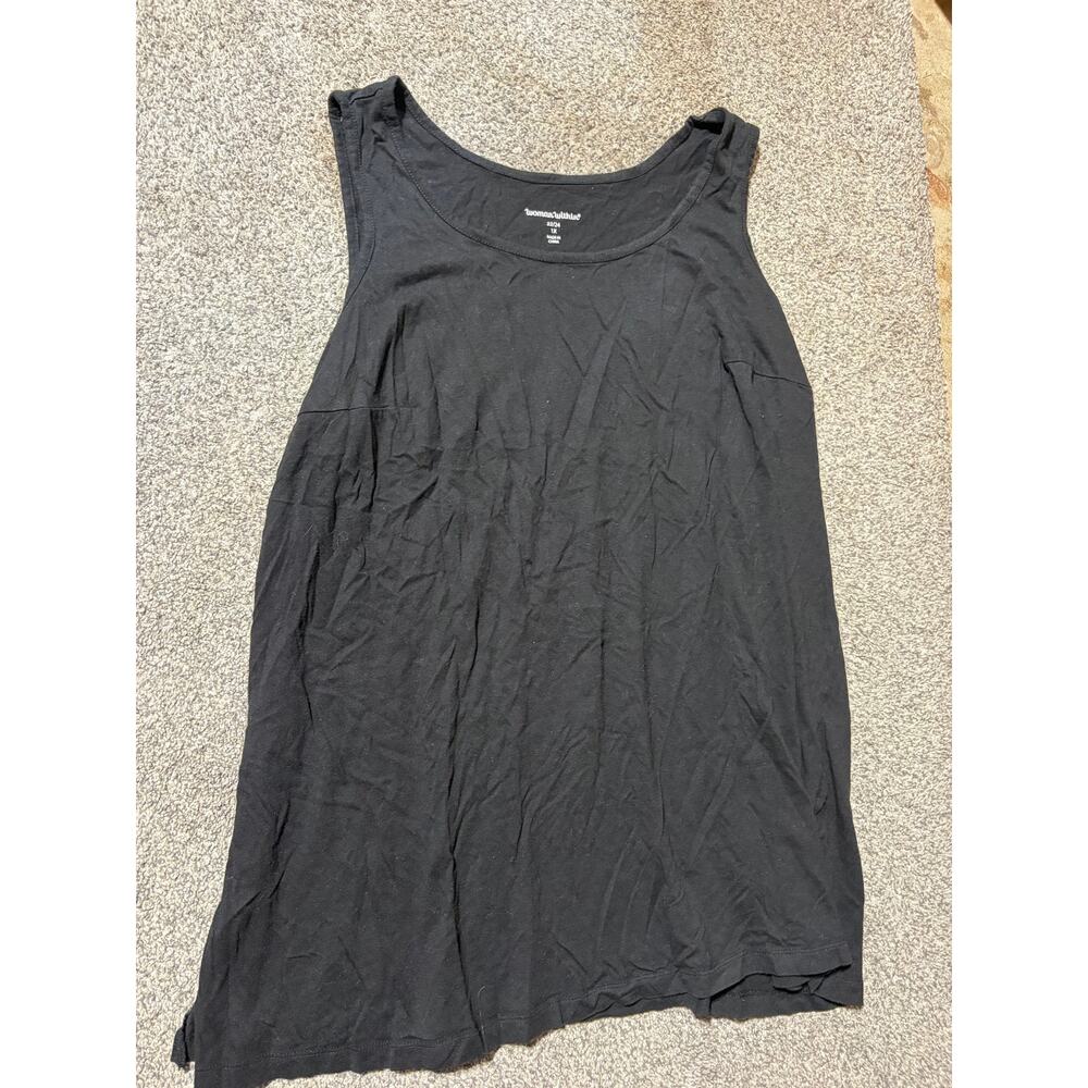 Woman Within 1x black tank